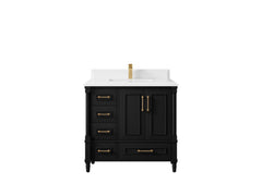 Aberdeen 36 in. W x 22 in. D Center Sink Bathroom Vanity - photo 28