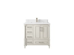 Aberdeen 36 in. W x 22 in. D Center Sink Bathroom Vanity - photo 26