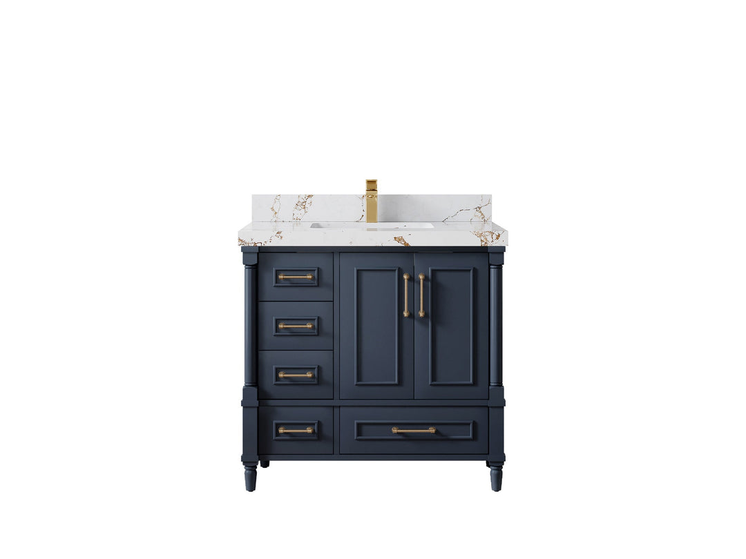 Aberdeen 36 in. W x 22 in. D Center Sink Bathroom Vanity | 
              
                Hale Navy Blue
                
                  
             - ABD_HLN_WHQZ_36CR - photo №34