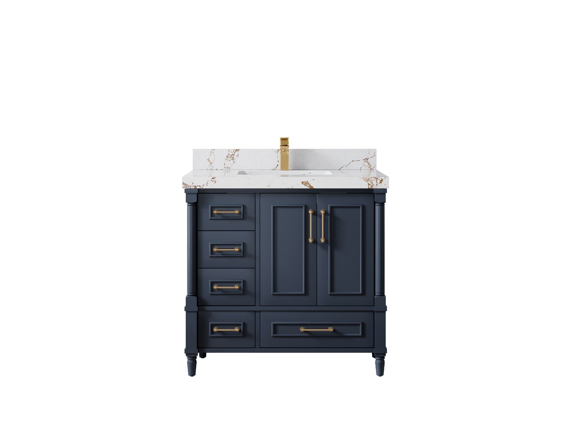 Aberdeen 36 in. W x 22 in. D Center Sink Bathroom Vanity - Willow Bath and Vanity