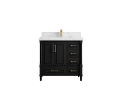 Aberdeen 36 in. W x 22 in. D Center Sink Bathroom Vanity - photo 12