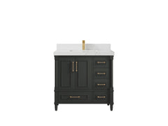 Aberdeen 36 in. W x 22 in. D Center Sink Bathroom Vanity - photo 28