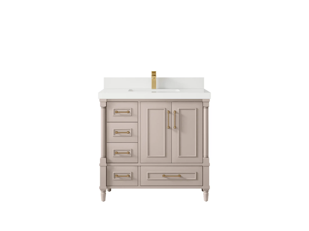 Aberdeen 36 in. W x 22 in. D Center Sink Bathroom Vanity - Willow Bath and Vanity
