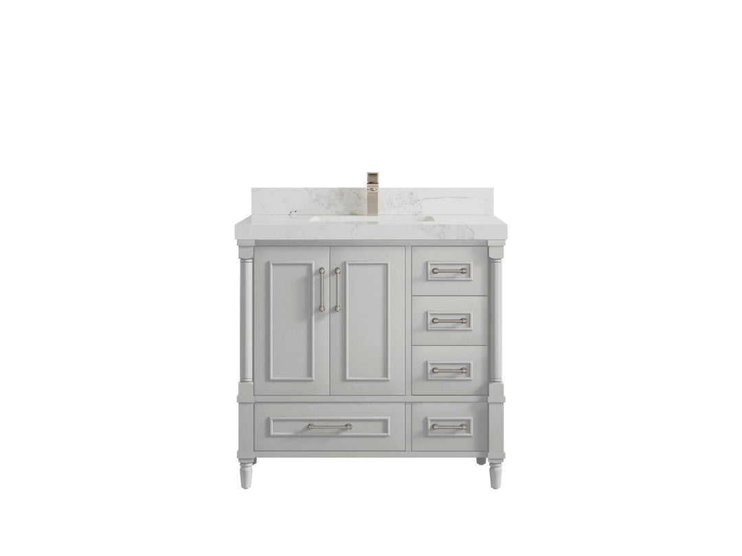 Aberdeen 36 in. W x 22 in. D Center Sink Bathroom Vanity - Willow Bath and Vanity