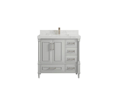 Aberdeen 36 in. W x 22 in. D Center Sink Bathroom Vanity - Willow Bath and Vanity