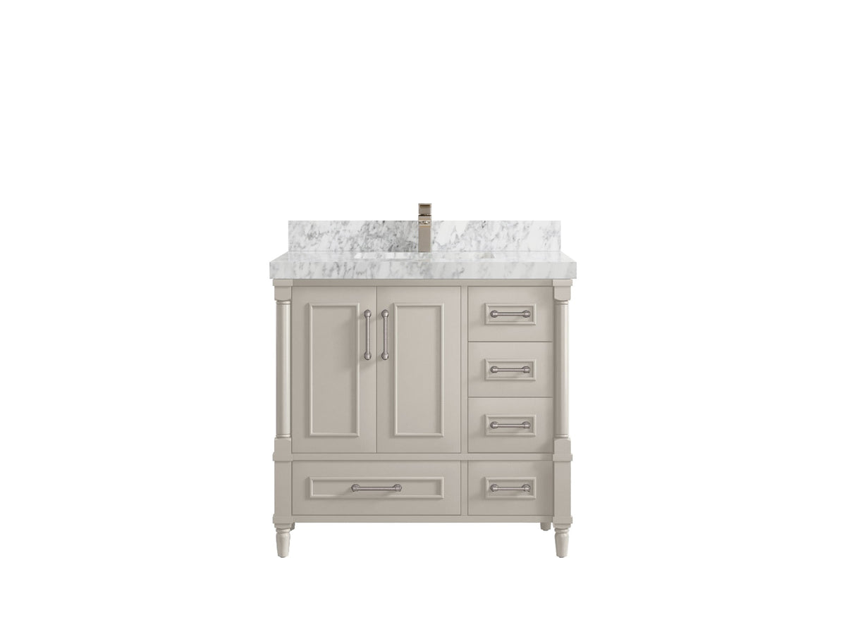 Aberdeen 36 in. W x 22 in. D Center Sink Bathroom Vanity - Willow Bath and Vanity