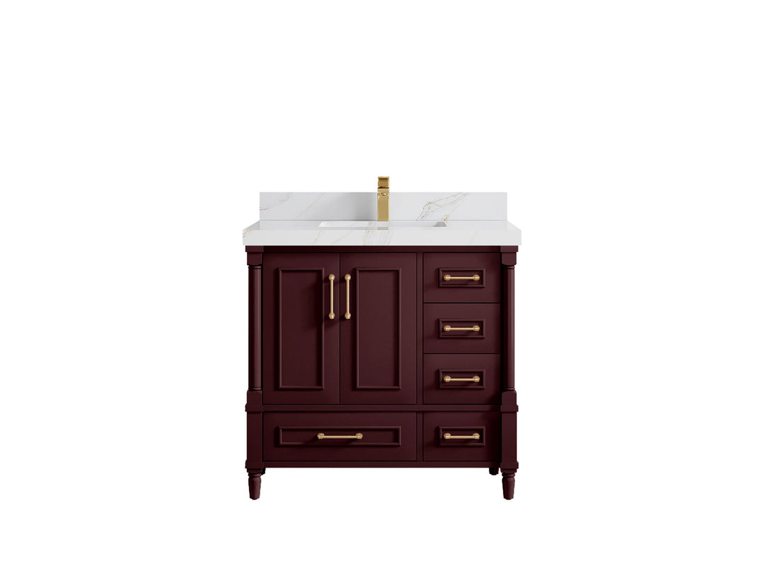 Aberdeen 36 in. W x 22 in. D Center Sink Bathroom Vanity - Willow Bath and Vanity