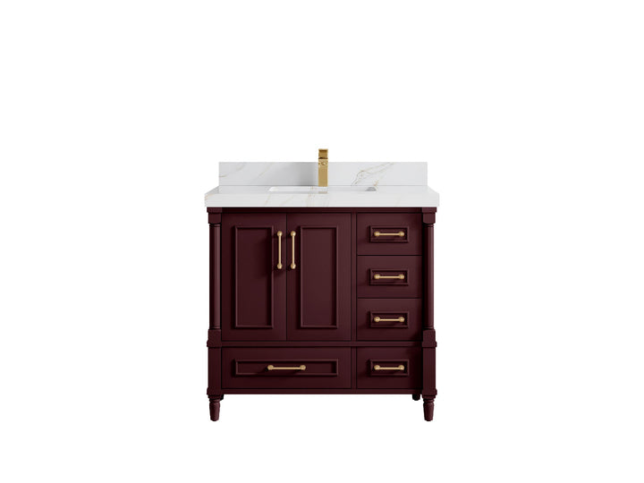 Aberdeen 36 in. W x 22 in. D Center Sink Bathroom Vanity - photo 22