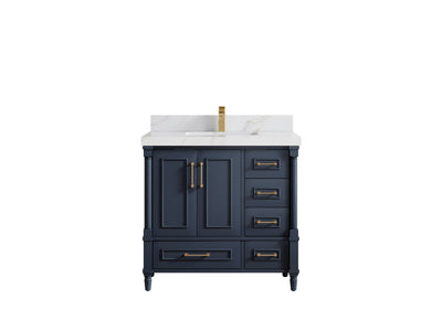 Aberdeen 36 in. W x 22 in. D Center Sink Bathroom Vanity - Willow Bath and Vanity