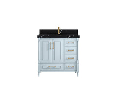 Aberdeen 36 in. W x 22 in. D Center Sink Bathroom Vanity - photo 8