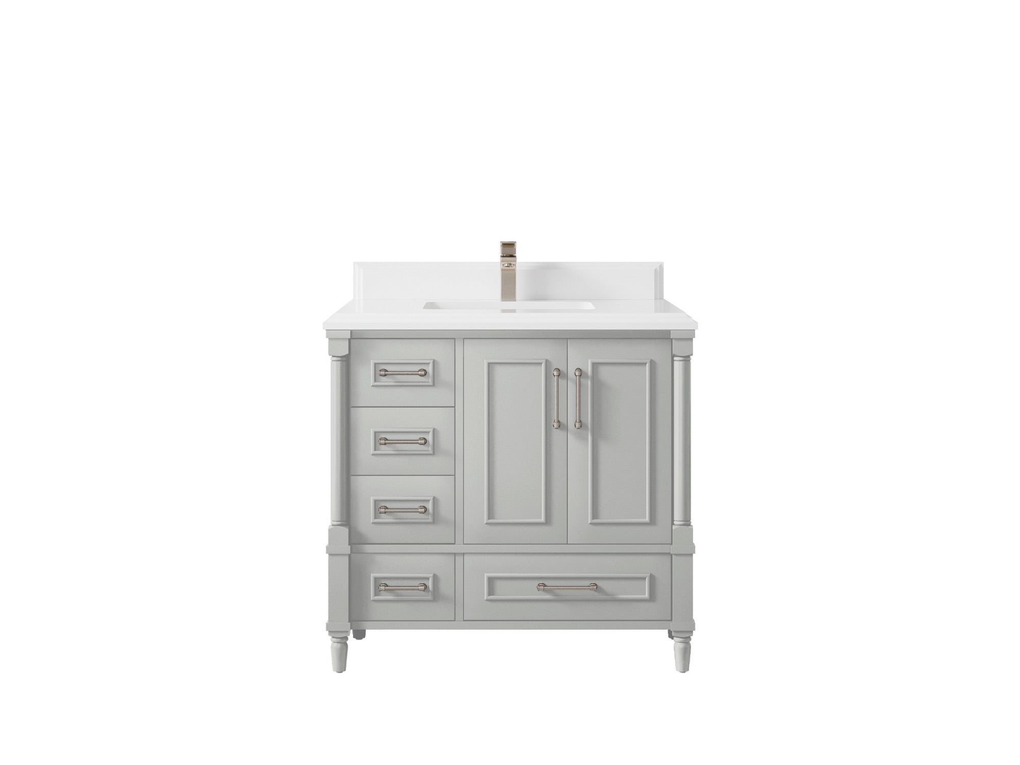 Aberdeen 36 in. W x 22 in. D Center Sink Bathroom Vanity - Willow Bath and Vanity