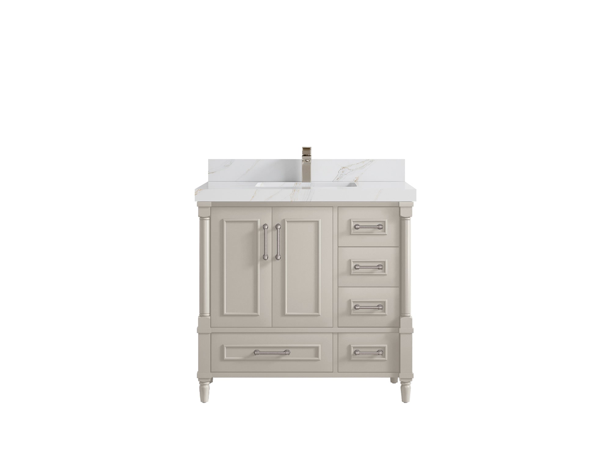 Aberdeen 36 in. W x 22 in. D Center Sink Bathroom Vanity - Willow Bath and Vanity