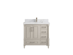 Aberdeen 36 in. W x 22 in. D Center Sink Bathroom Vanity - photo 18