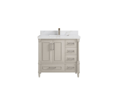 Aberdeen 36 in. W x 22 in. D Center Sink Bathroom Vanity - Willow Bath and Vanity