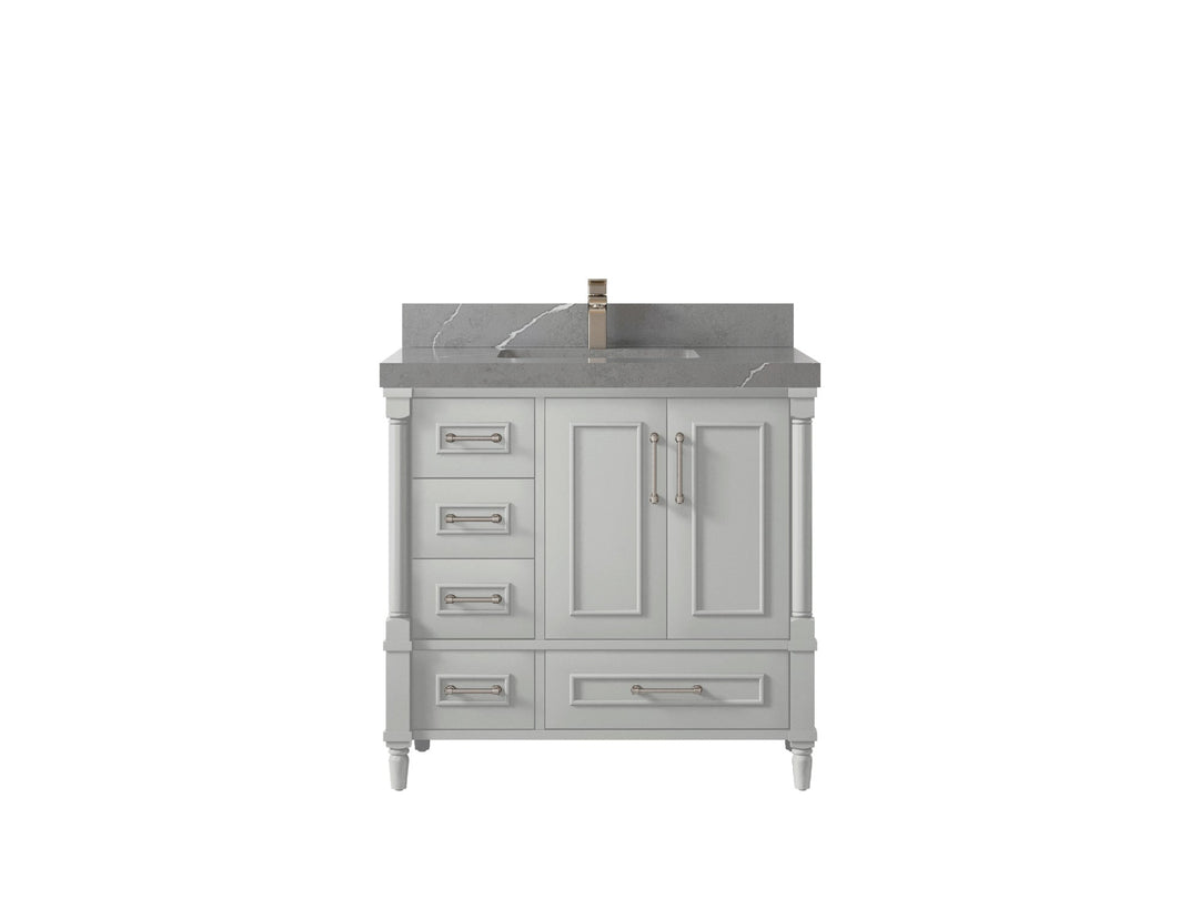 Aberdeen 36 in. W x 22 in. D Center Sink Bathroom Vanity - Willow Bath and Vanity