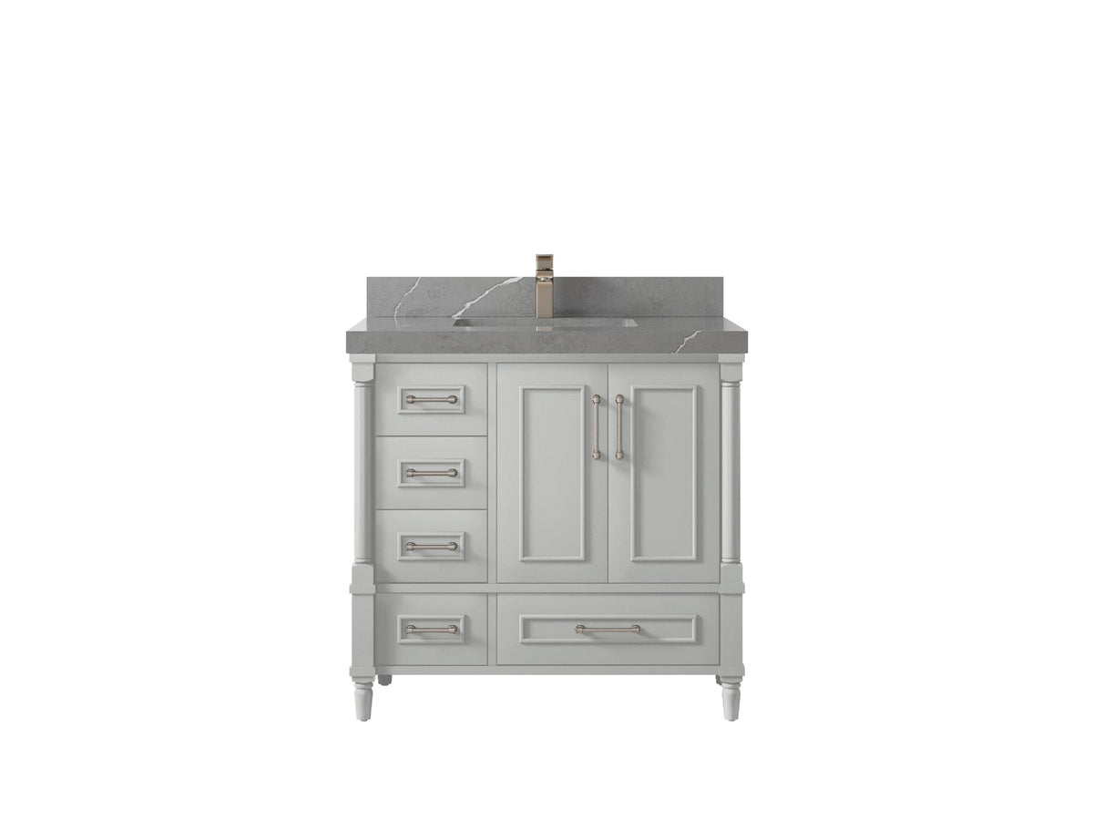 Aberdeen 36 in. W x 22 in. D Center Sink Bathroom Vanity - Willow Bath and Vanity