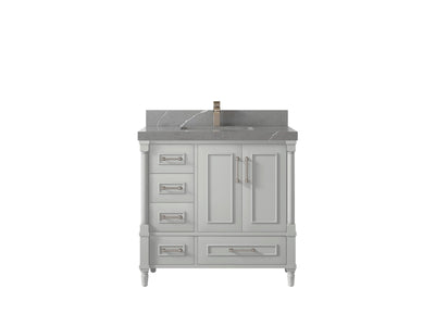 Aberdeen 36 in. W x 22 in. D Center Sink Bathroom Vanity - Willow Bath and Vanity