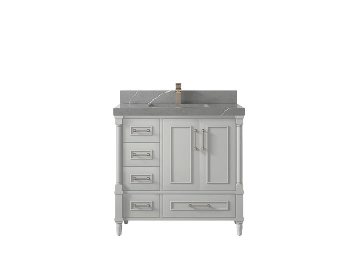 Aberdeen 36 in. W x 22 in. D Center Sink Bathroom Vanity - photo 32