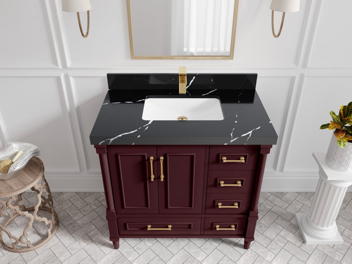 Aberdeen 36 in. W x 22 in. D Center Sink Bathroom Vanity - photo 13