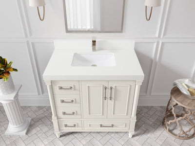 Aberdeen 36 in. W x 22 in. D Center Sink Bathroom Vanity - Willow Bath and Vanity