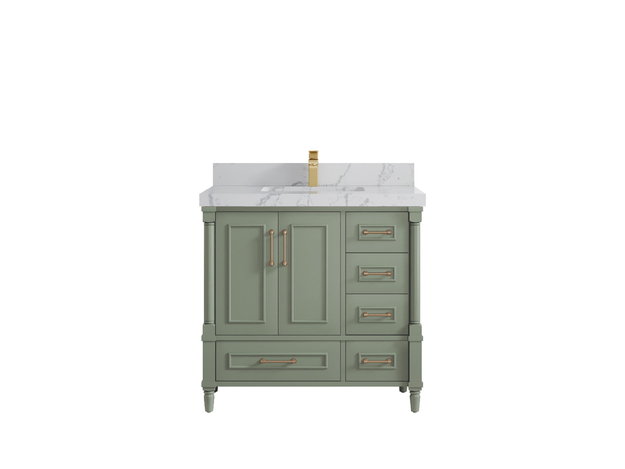 Aberdeen 36 in. W x 22 in. D Center Sink Bathroom Vanity - Willow Bath and Vanity