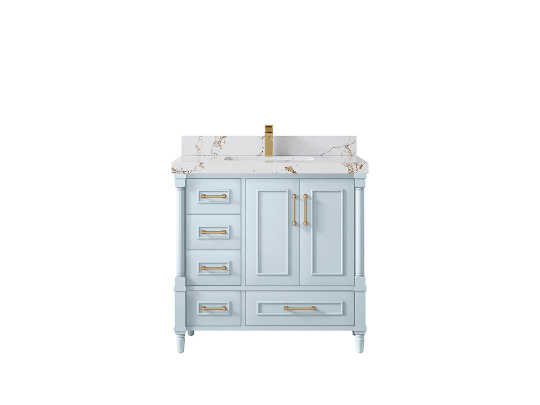 Aberdeen 36 in. W x 22 in. D Center Sink Bathroom vanity - Willow Bath and Vanity