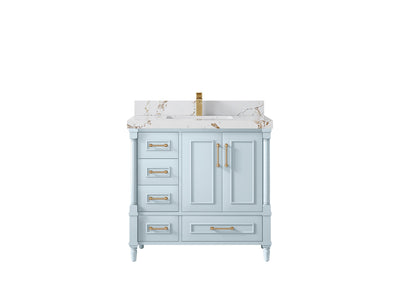 Aberdeen 36 in. W x 22 in. D Center Sink Bathroom vanity - Willow Bath and Vanity