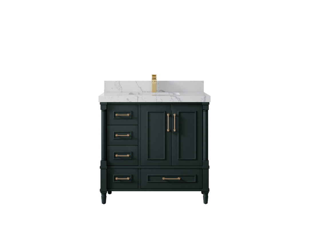 Aberdeen 36 in. W x 22 in. D Center Sink Bathroom Vanity - Willow Bath and Vanity