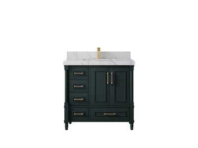 Aberdeen 36 in. W x 22 in. D Center Sink Bathroom Vanity - Willow Bath and Vanity