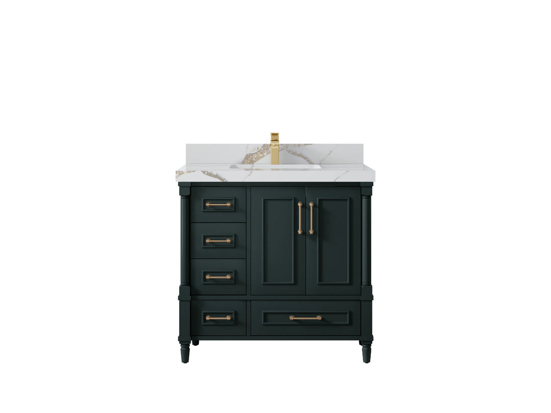 Aberdeen 36 in. W x 22 in. D Center Sink Bathroom Vanity - Willow Bath and Vanity