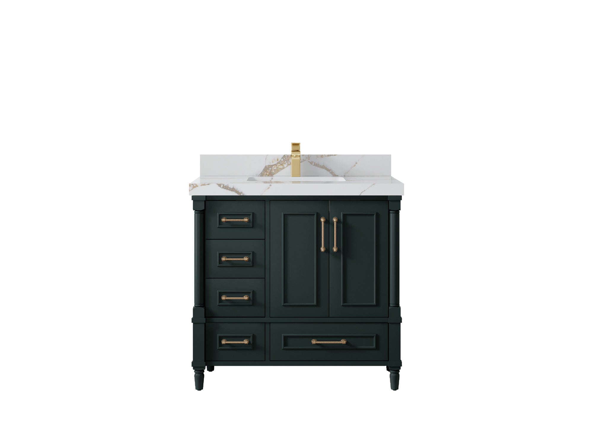 Aberdeen 36 in. W x 22 in. D Center Sink Bathroom Vanity - Willow Bath and Vanity
