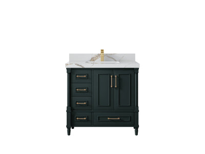 Aberdeen 36 in. W x 22 in. D Center Sink Bathroom Vanity - Willow Bath and Vanity