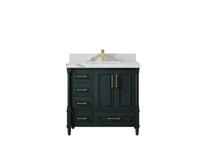 Aberdeen 36 in. W x 22 in. D Center Sink Bathroom Vanity - photo 12