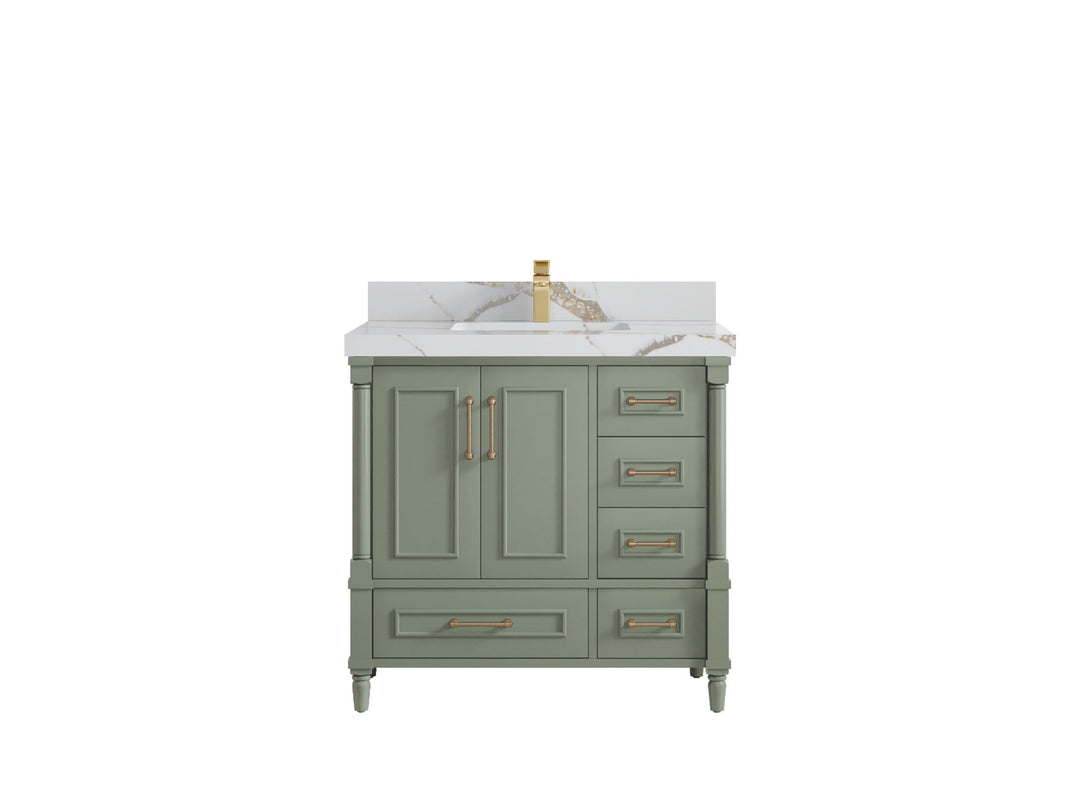 Aberdeen 36 in. W x 22 in. D Center Sink Bathroom Vanity - Willow Bath and Vanity