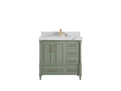 Aberdeen 36 in. W x 22 in. D Center Sink Bathroom Vanity - Willow Bath and Vanity