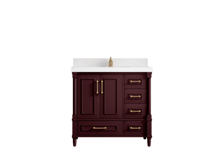 Aberdeen 36 in. W x 22 in. D Center Sink Bathroom Vanity - photo 1