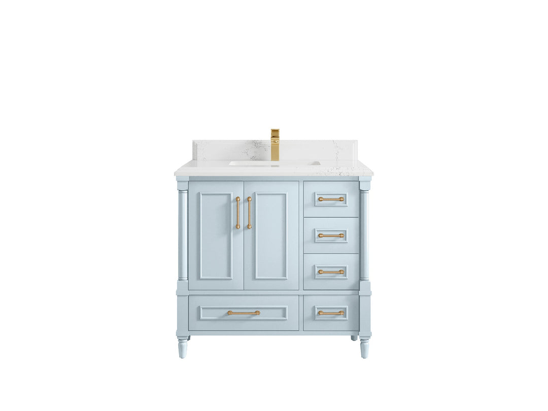 Aberdeen 36 in. W x 22 in. D Center Sink Bathroom Vanity - Willow Bath and Vanity