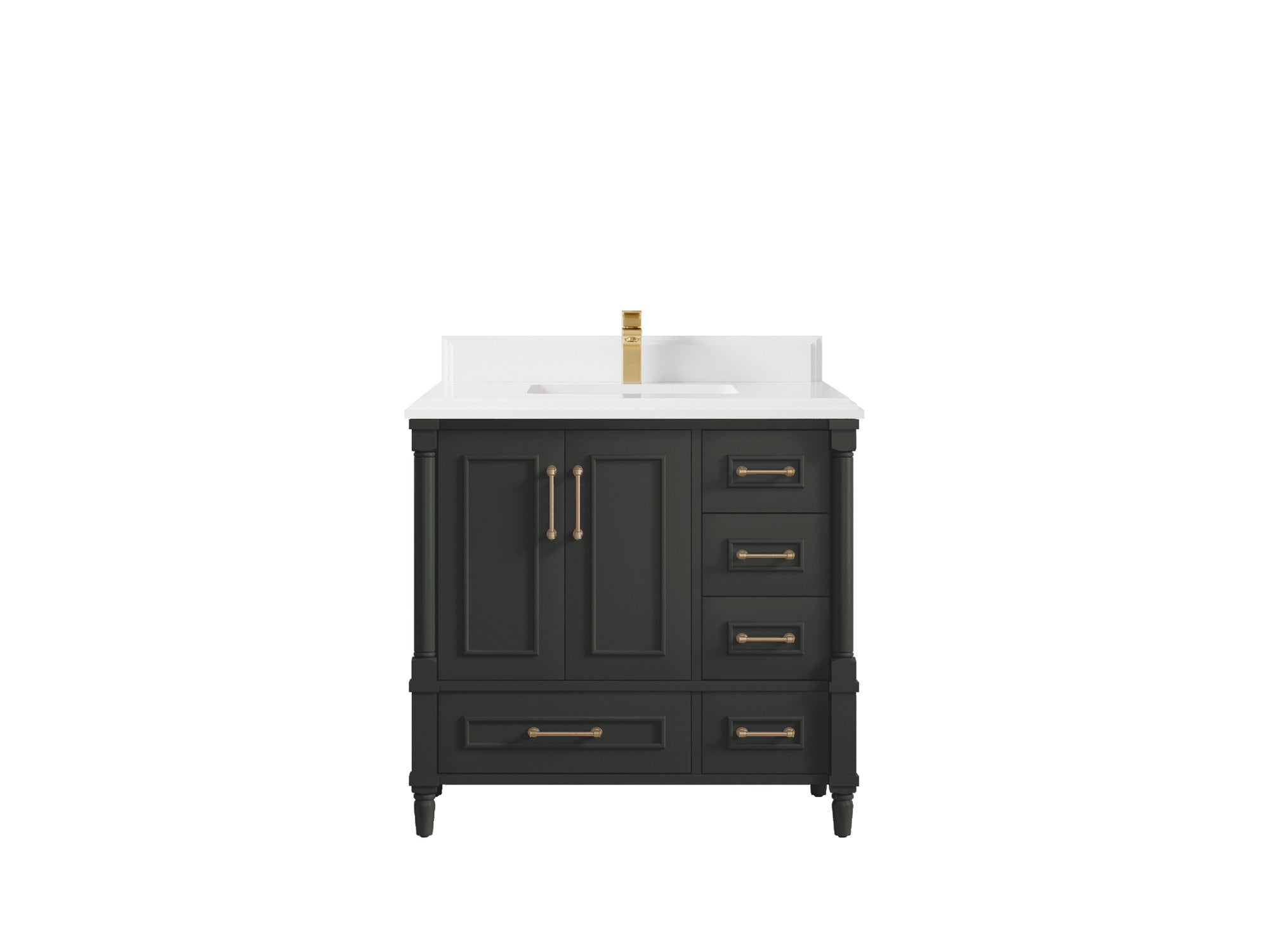 Aberdeen 36 in. W x 22 in. D Center Sink Bathroom Vanity - Willow Bath and Vanity