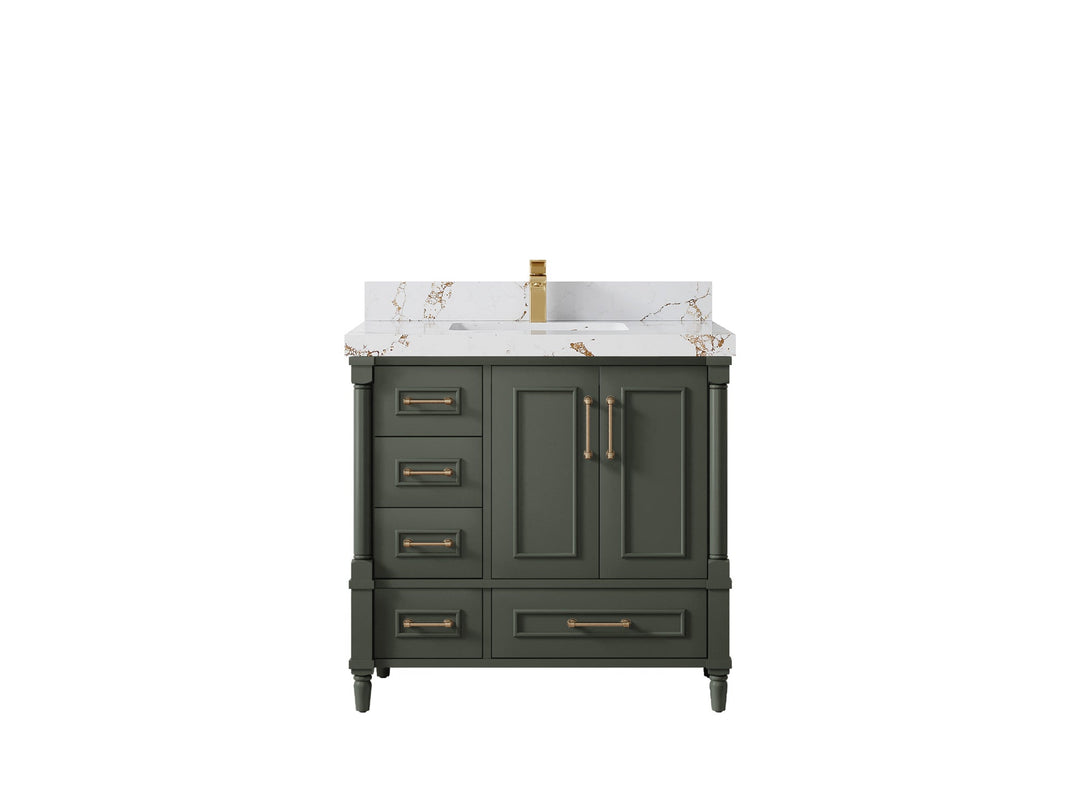 Aberdeen 36 in. W x 22 in. D Center Sink Bathroom vanity - Willow Bath and Vanity