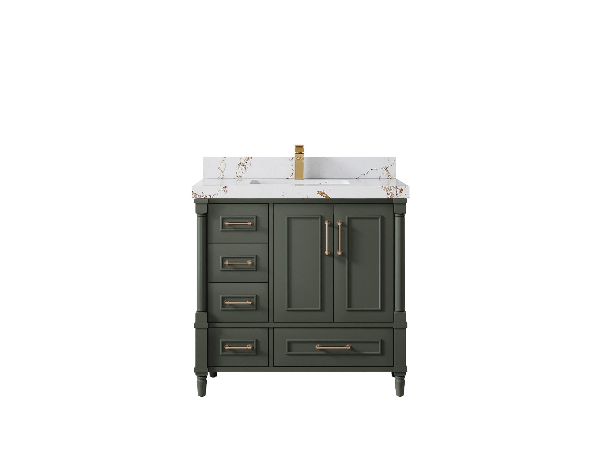 Aberdeen 36 in. W x 22 in. D Center Sink Bathroom vanity - Willow Bath and Vanity