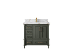 Aberdeen 36 in. W x 22 in. D Center Sink Bathroom Vanity - photo 34