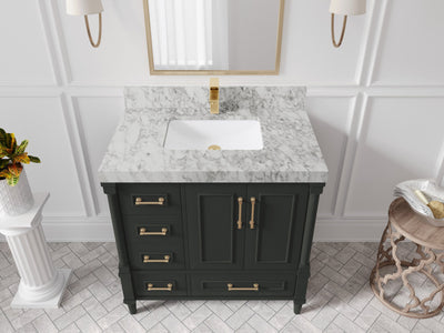 Aberdeen 36 in. W x 22 in. D Center Sink Bathroom Vanity - Willow Bath and Vanity