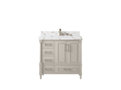 Aberdeen 36 in. W x 22 in. D Center Sink Bathroom Vanity - photo 36