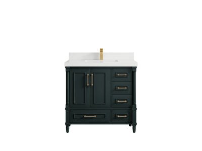 Aberdeen 36 in. W x 22 in. D Center Sink Bathroom Vanity - Willow Bath and Vanity