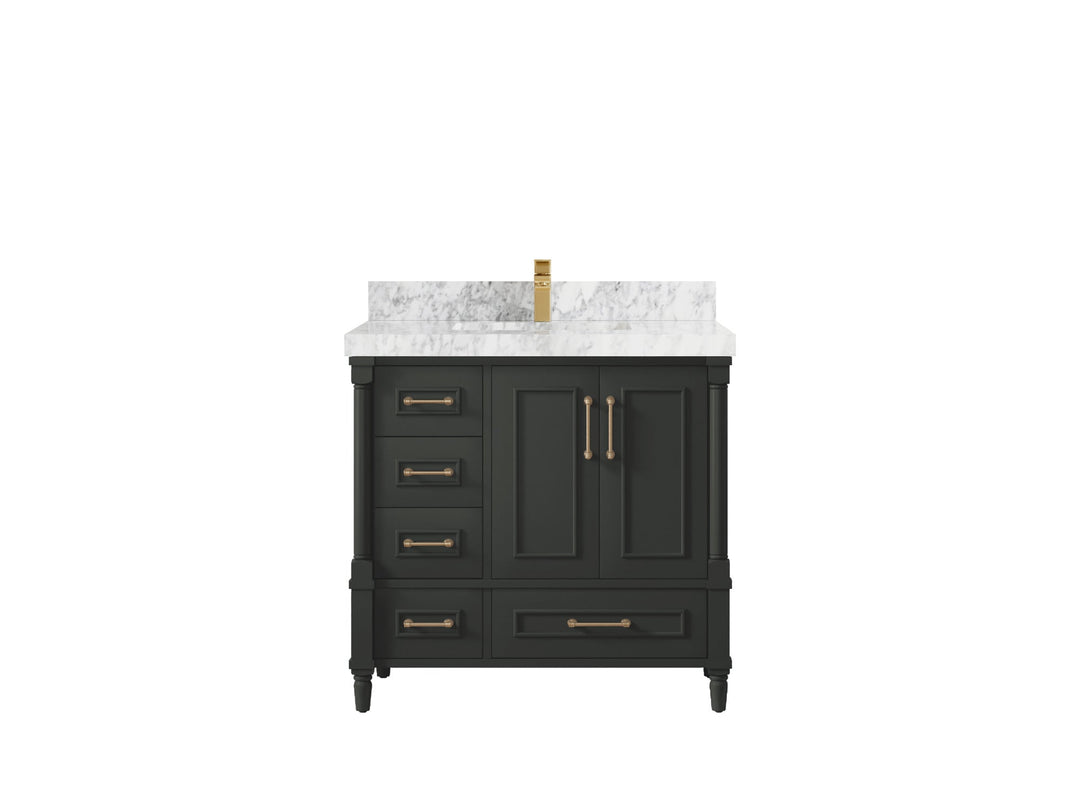 Aberdeen 36 in. W x 22 in. D Center Sink Bathroom Vanity - Willow Bath and Vanity