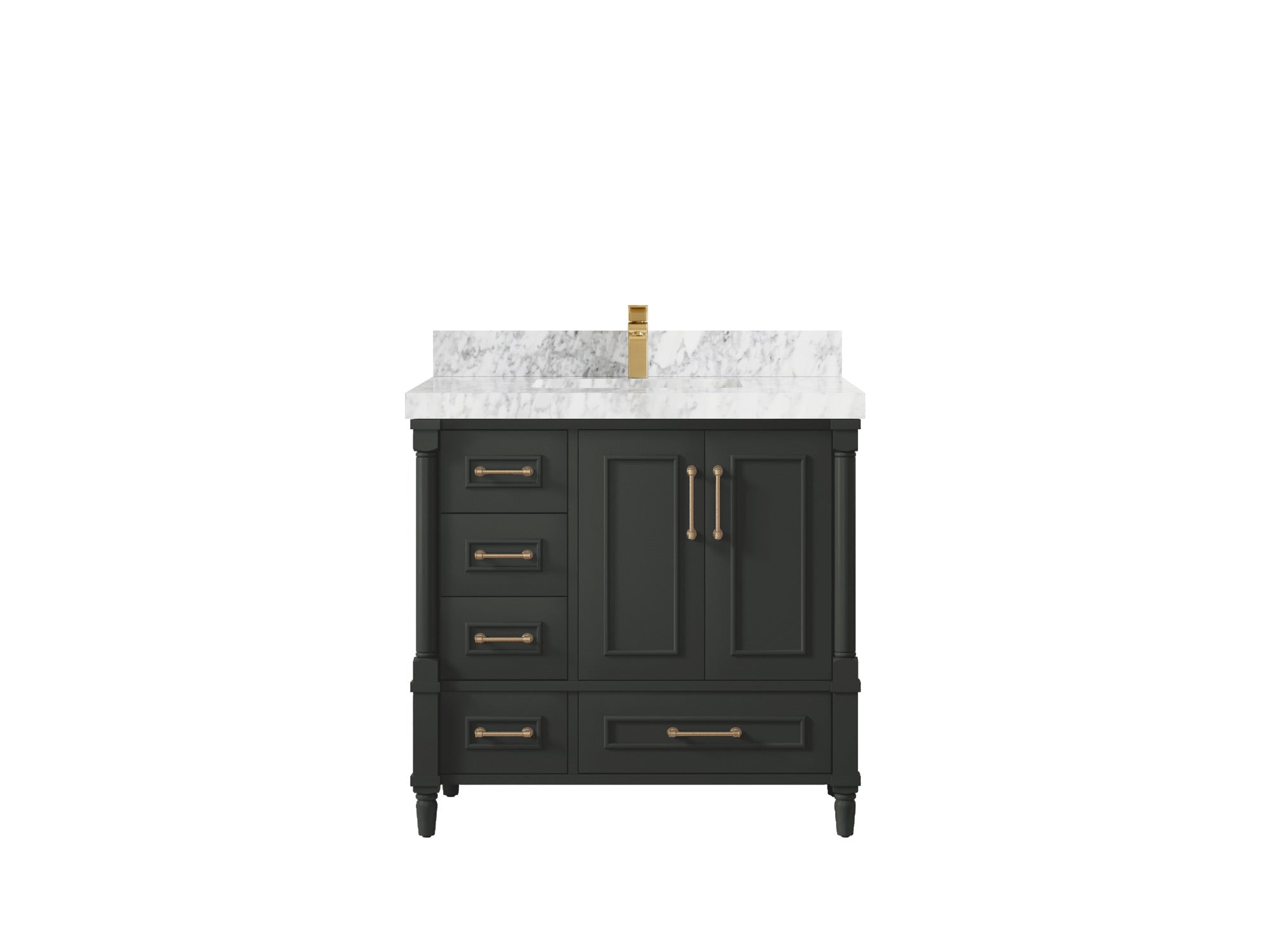 Aberdeen 36 in. W x 22 in. D Center Sink Bathroom Vanity - Willow Bath and Vanity