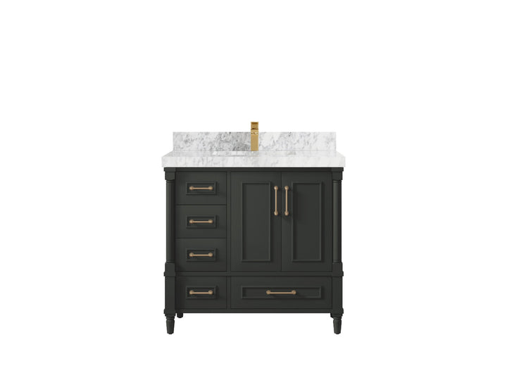 Aberdeen 36 in. W x 22 in. D Center Sink Bathroom Vanity - photo 8