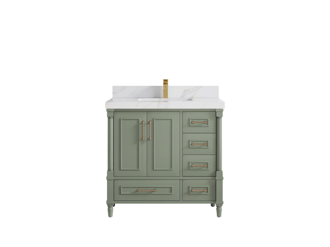 Aberdeen 36 in. W x 22 in. D Center Sink Bathroom Vanity - Willow Bath and Vanity