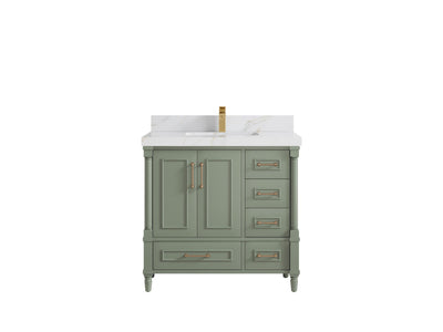 Aberdeen 36 in. W x 22 in. D Center Sink Bathroom Vanity - Willow Bath and Vanity