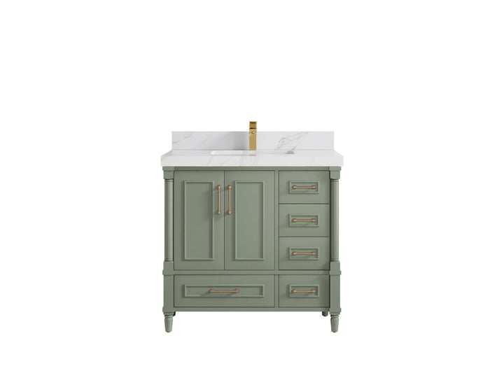 Aberdeen 36 in. W x 22 in. D Center Sink Bathroom Vanity - photo 14